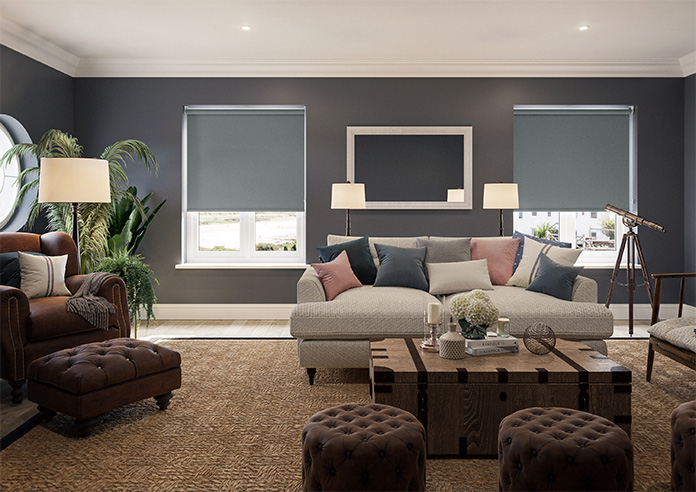 Trinity (FR Blackout), Cosmic Grey - Roller Blind - Image 8
